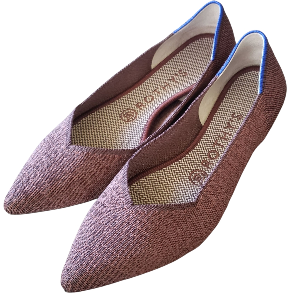 Rothy's Women's Brown and Blue Flats